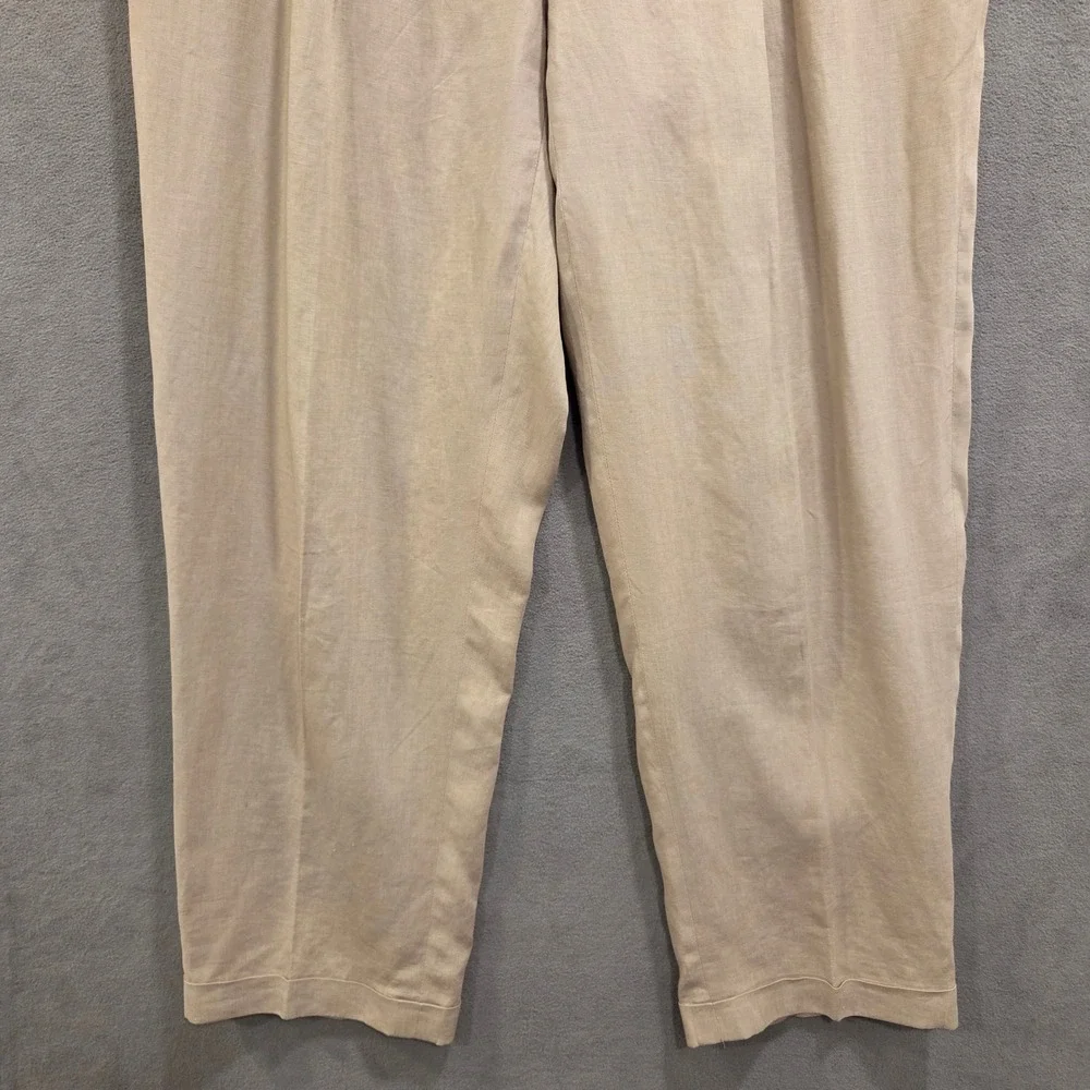 Joseph Laughter Clothier Pleated Linen Trousers Pants Men‎ Size 36x33 Old Money